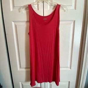 Bright Red logo tunic tank